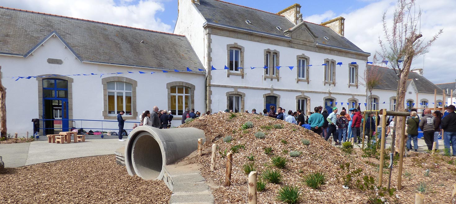 École Thomas Donnard : les cours végétalisées ont été inaugurées