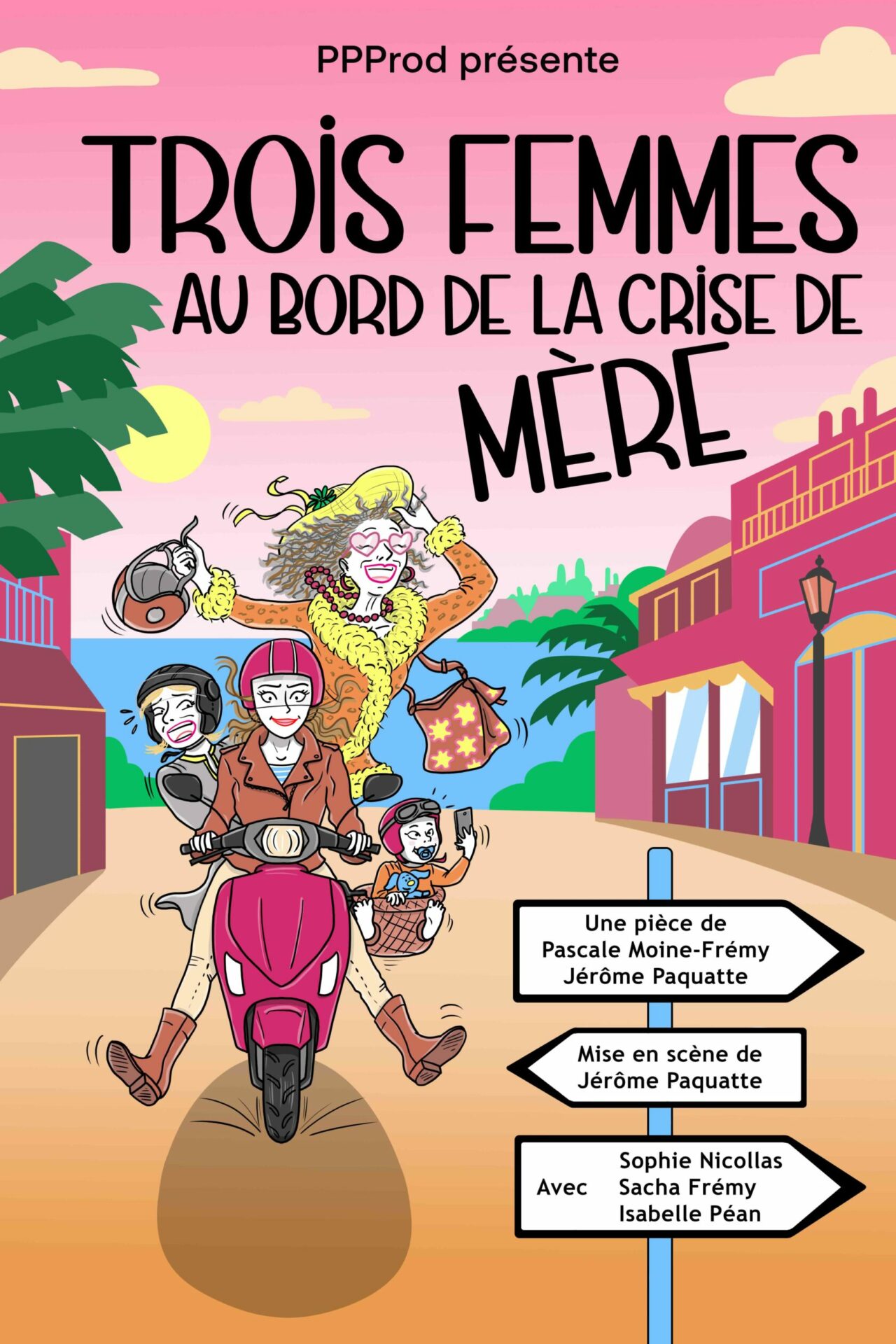 Trois femmes au bord de la crise de mère