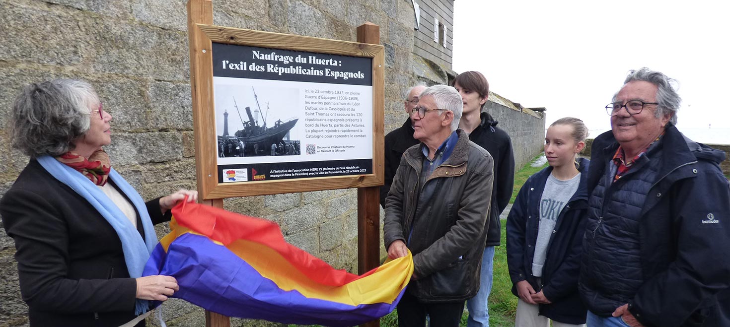 Huerta, une cérémonie en hommage aux républicains espagnols et aux sauveteurs penmarc’hais