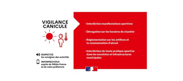 Consignes liées à la canicule – Informations importantes